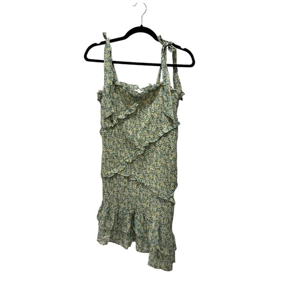 ASTR The Label Women Yellow Green Multi Mini Dress MEDIUM - Picture 3 of 9